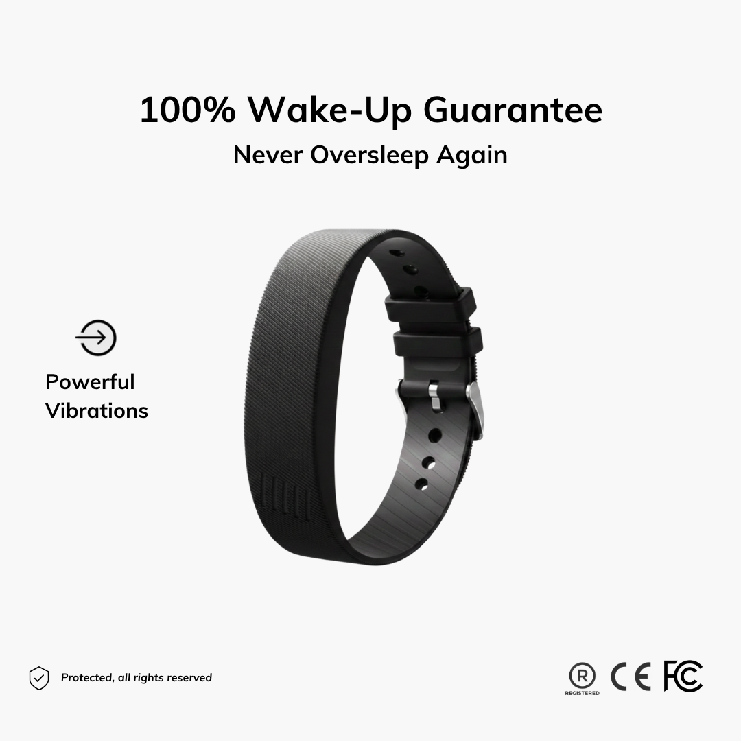 WakeBand silent vibrating alarm bracelet